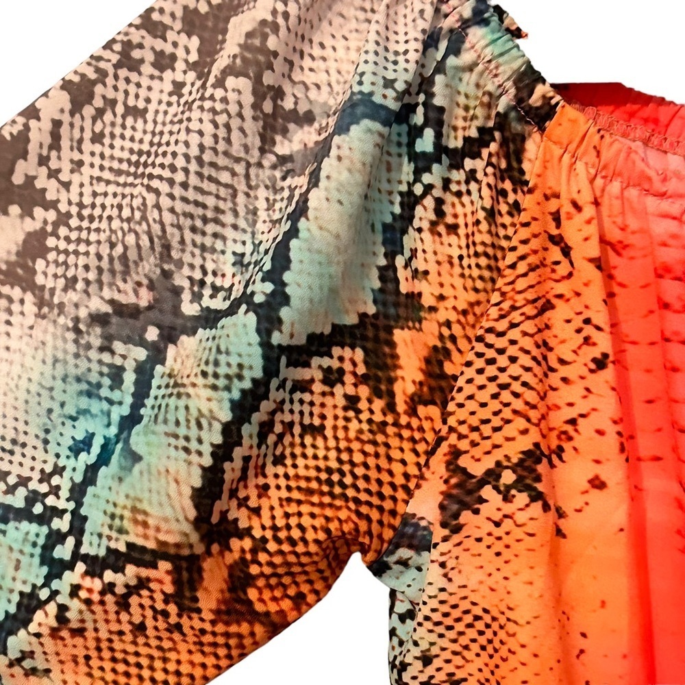 Lovers + Friends Carmella Aztec Python Off Should… - image 8